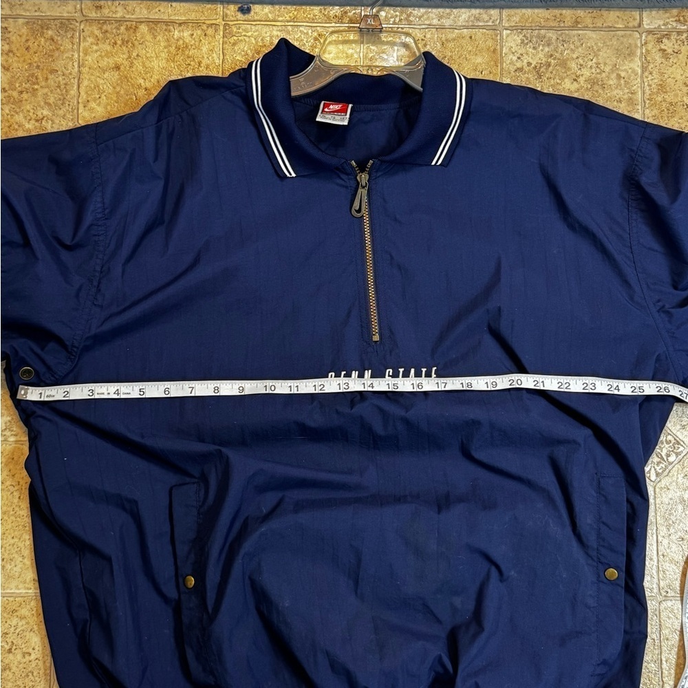 VTG 90s Nike NCAA Penn State Nittany Lions 1/4 Zip Pullover Jacket Adult XL - Picture 10 of 14